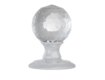 AC020 Ice Facetted Crystal/Satin Chrome