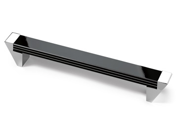 Glorenza Bright Black Bright Chrome