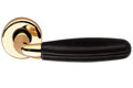 Club - Super Polished Brass Leather Black