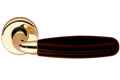 Club  - Super Polished Brass Leather Dark Brown