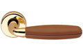 Club - Super Polished Brass Leather Light Brown
