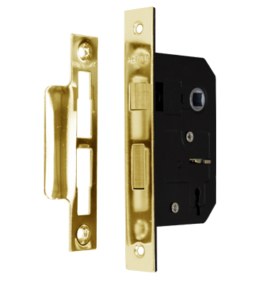 3 Lever Sashlock Polished Brass