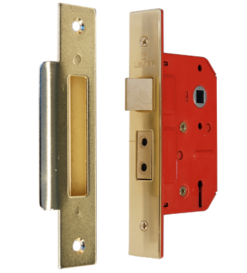 5 Lever Sashlock Polished Brass