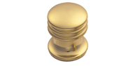 Polished brass kitchen cabinet handle