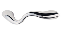 Polished chrome kitchen cabinet handle